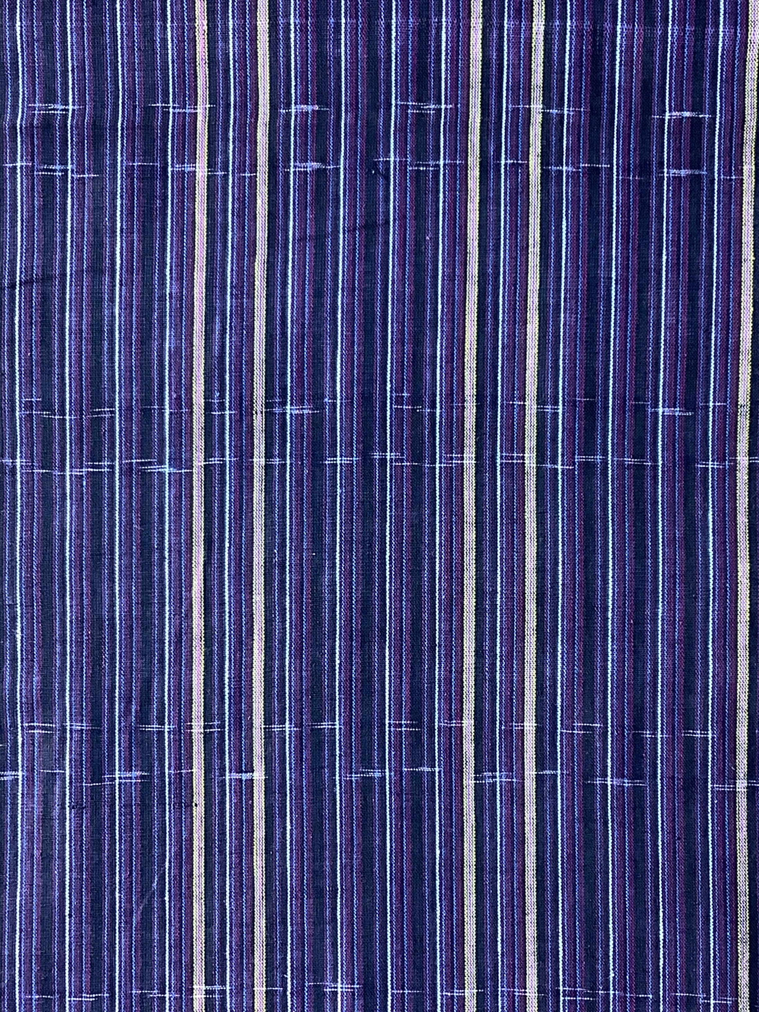 7647: 1930s-50s Japanese Deadstock Cotton Yukata Kimono fabric 55 in.Pc.