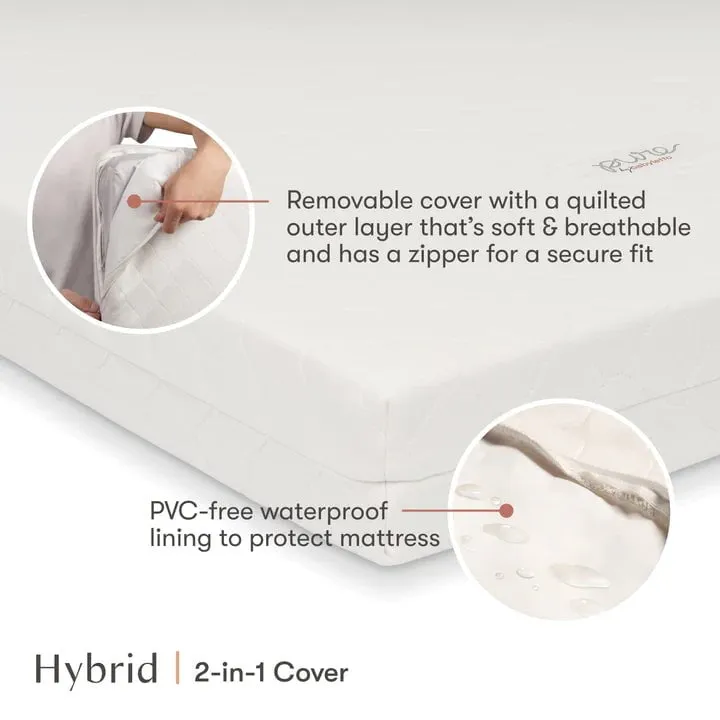 Babyletto - Pure Core Midi Crib Mattress with Hybrid Quilted Waterproof Cover