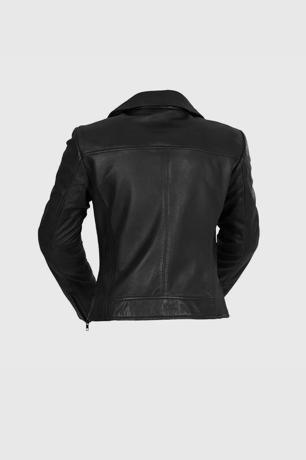 Betsy Women's Fashion Leather Jacket Black (POS)