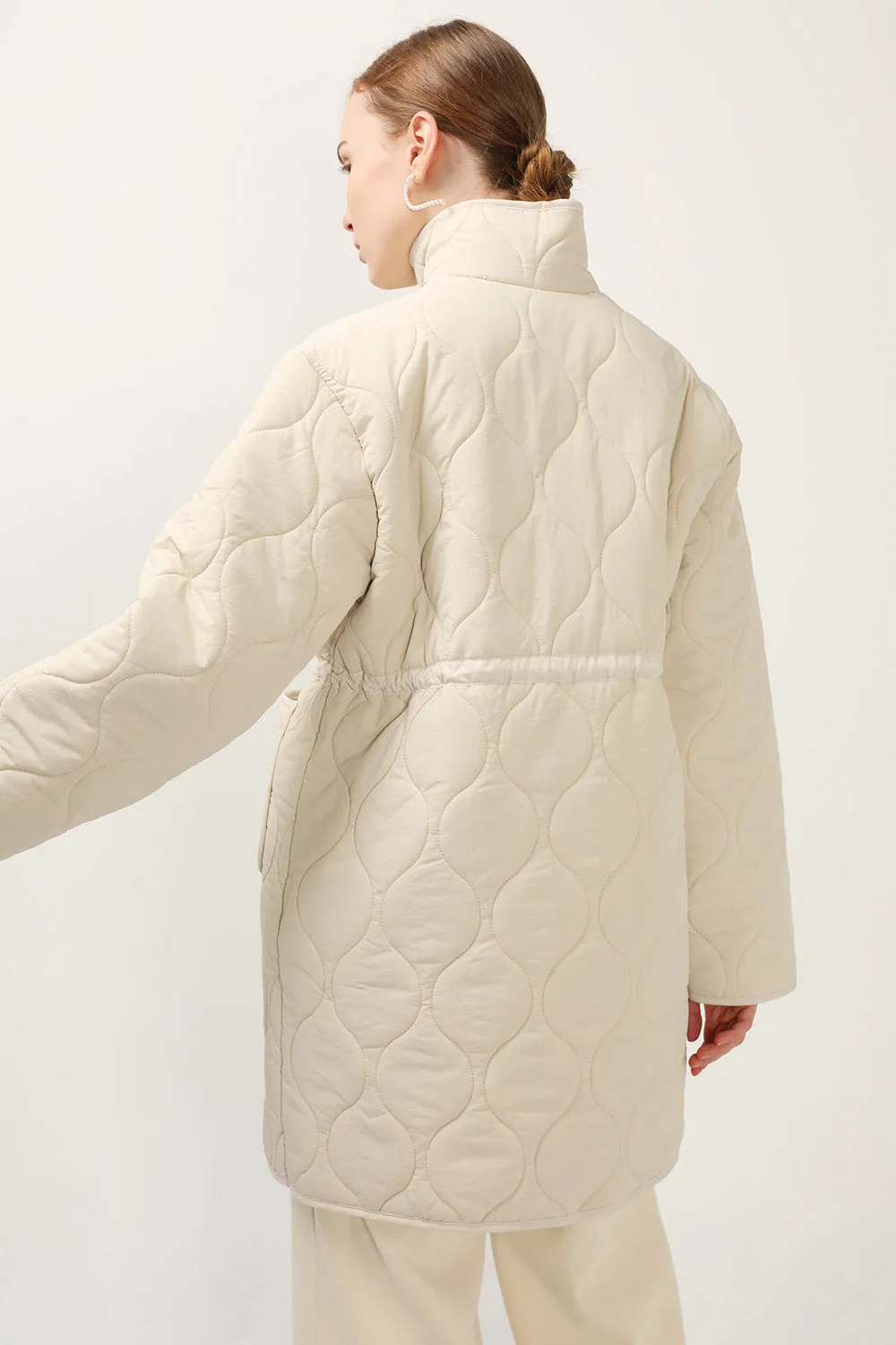 Blair Quilted Borg Coat