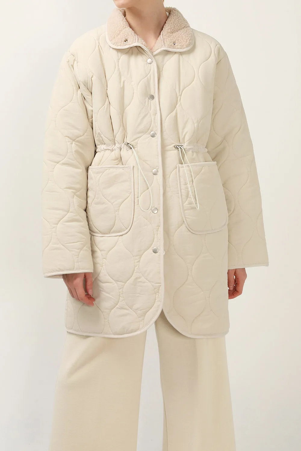 Blair Quilted Borg Coat
