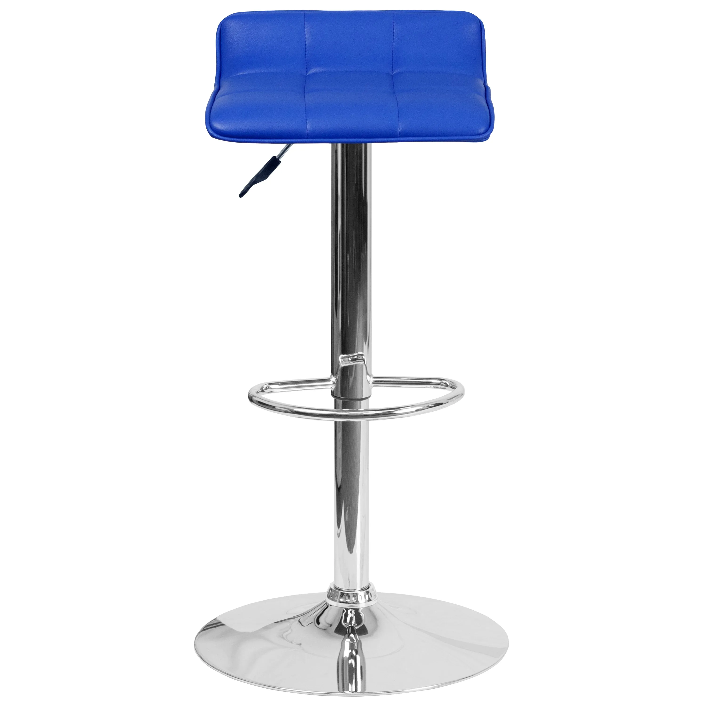 Blue Vinyl Barstool DS-801B-BL-GG