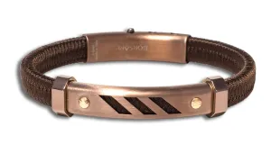 Borsari Brown Polyester Bracelet