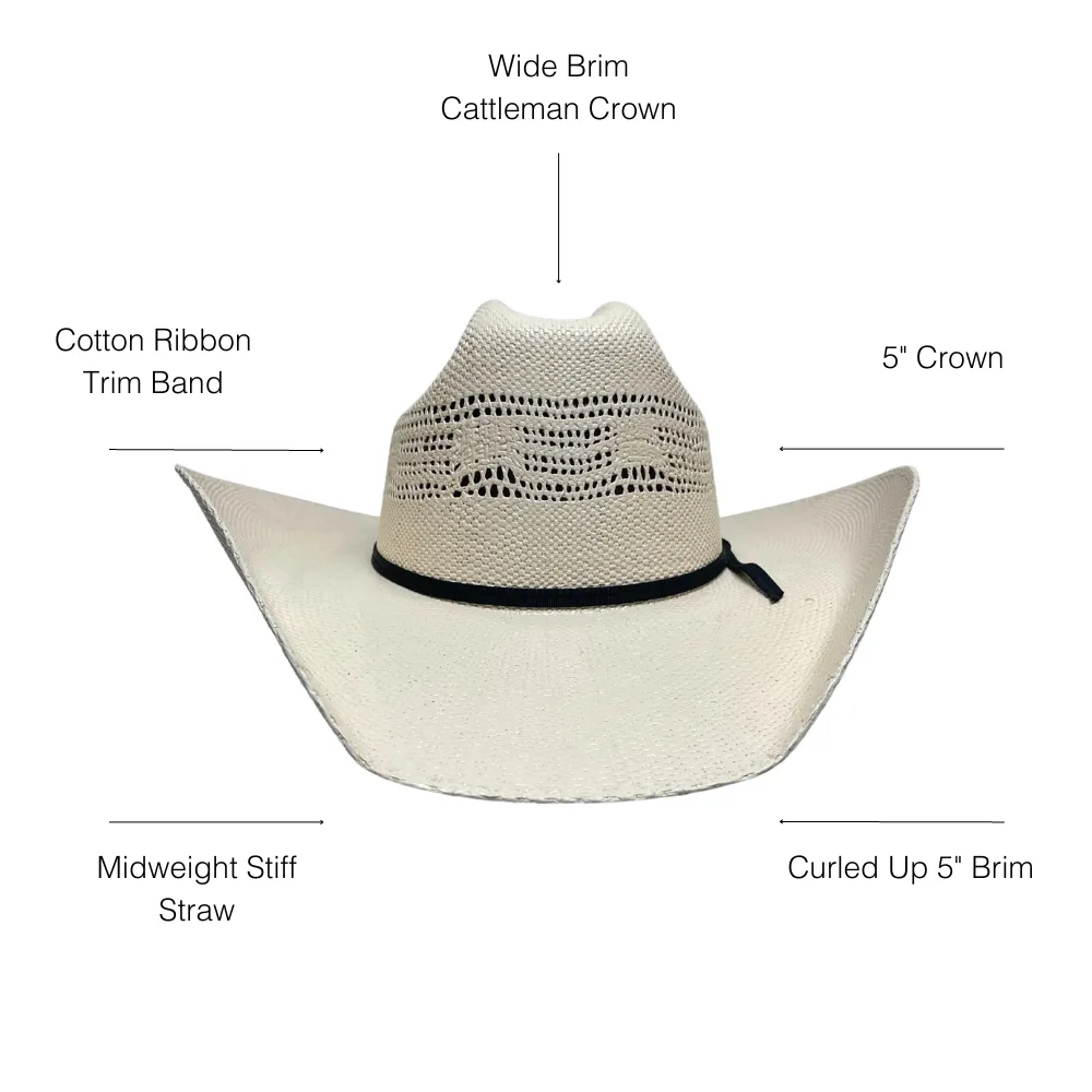 Bozeman | Mens Straw Cowboy Hat