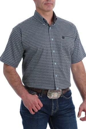 Cinch Mens Short Sleeved Button Down Stretch Shirt