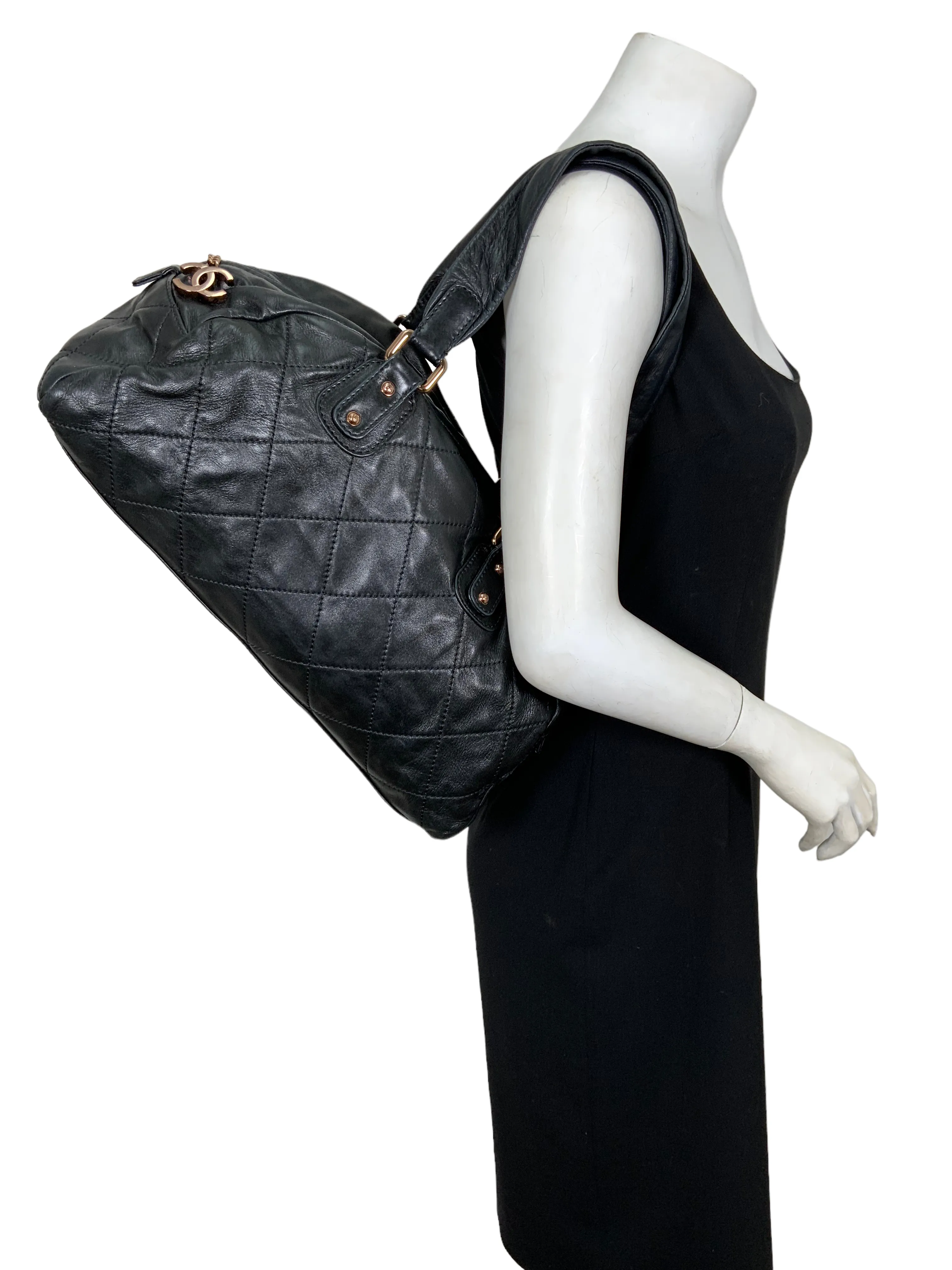 CL Quilted Lambskin Cloudy Bundle Bowler Bag
