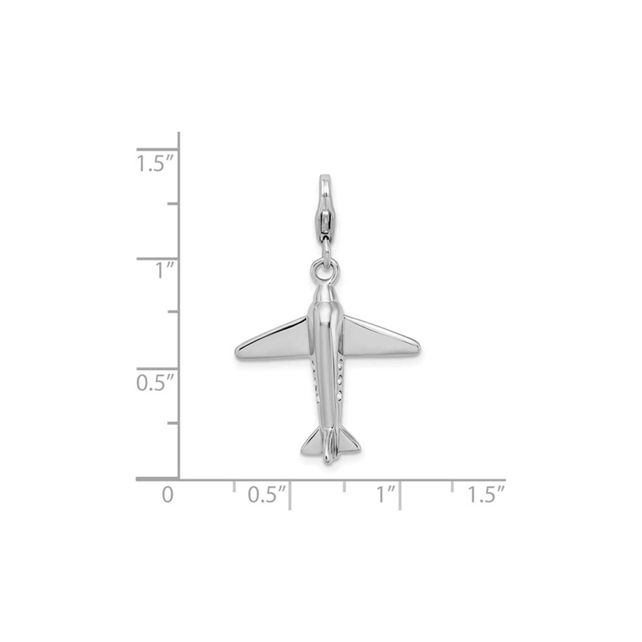 Classic Airplane Charm (Silver)