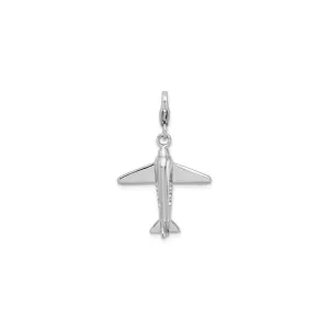 Classic Airplane Charm (Silver)