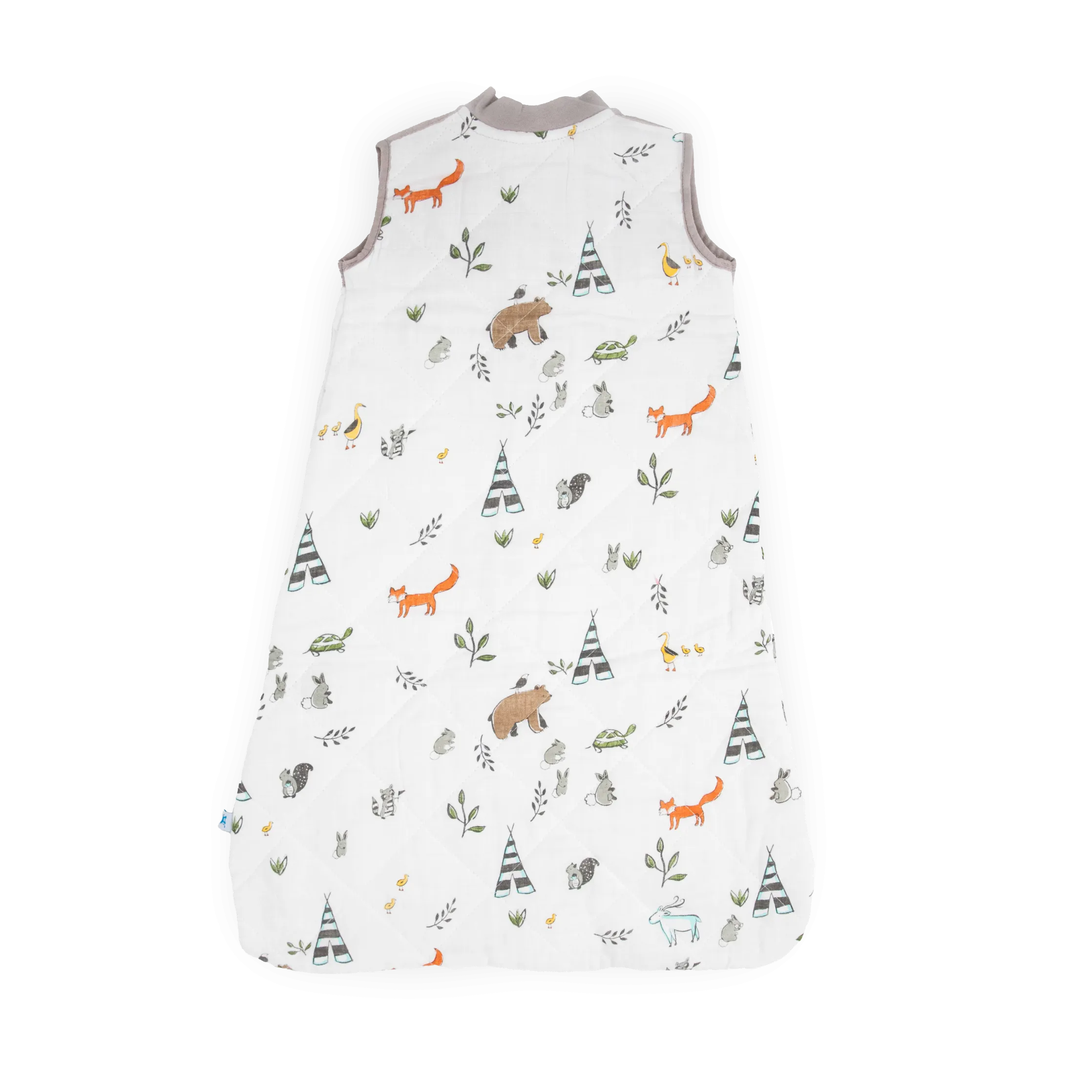 Cotton Muslin Quilted Sleep Bag - Forest Friends