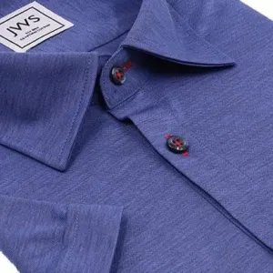Dark Blue Fine Pique Polo Shirt