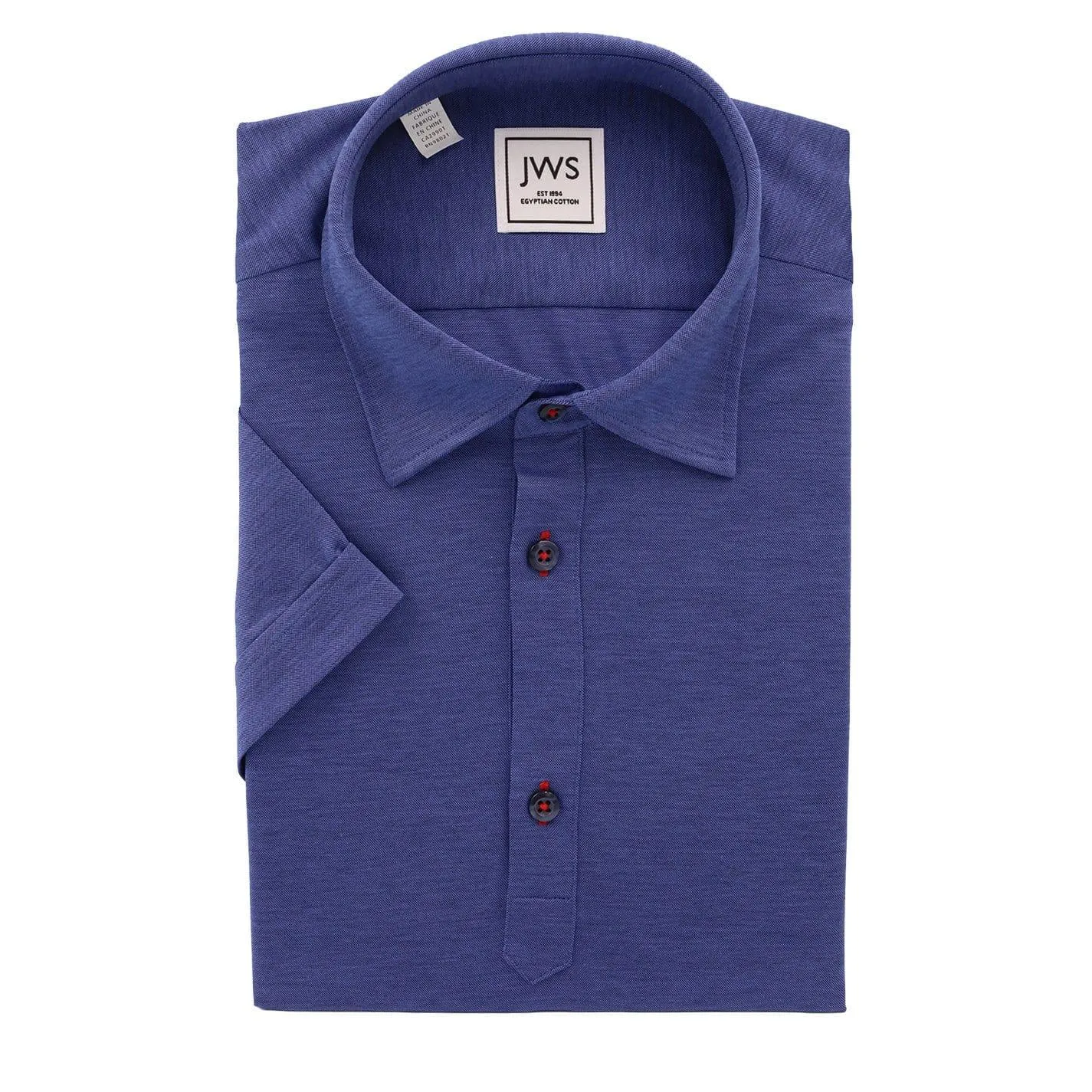 Dark Blue Fine Pique Polo Shirt