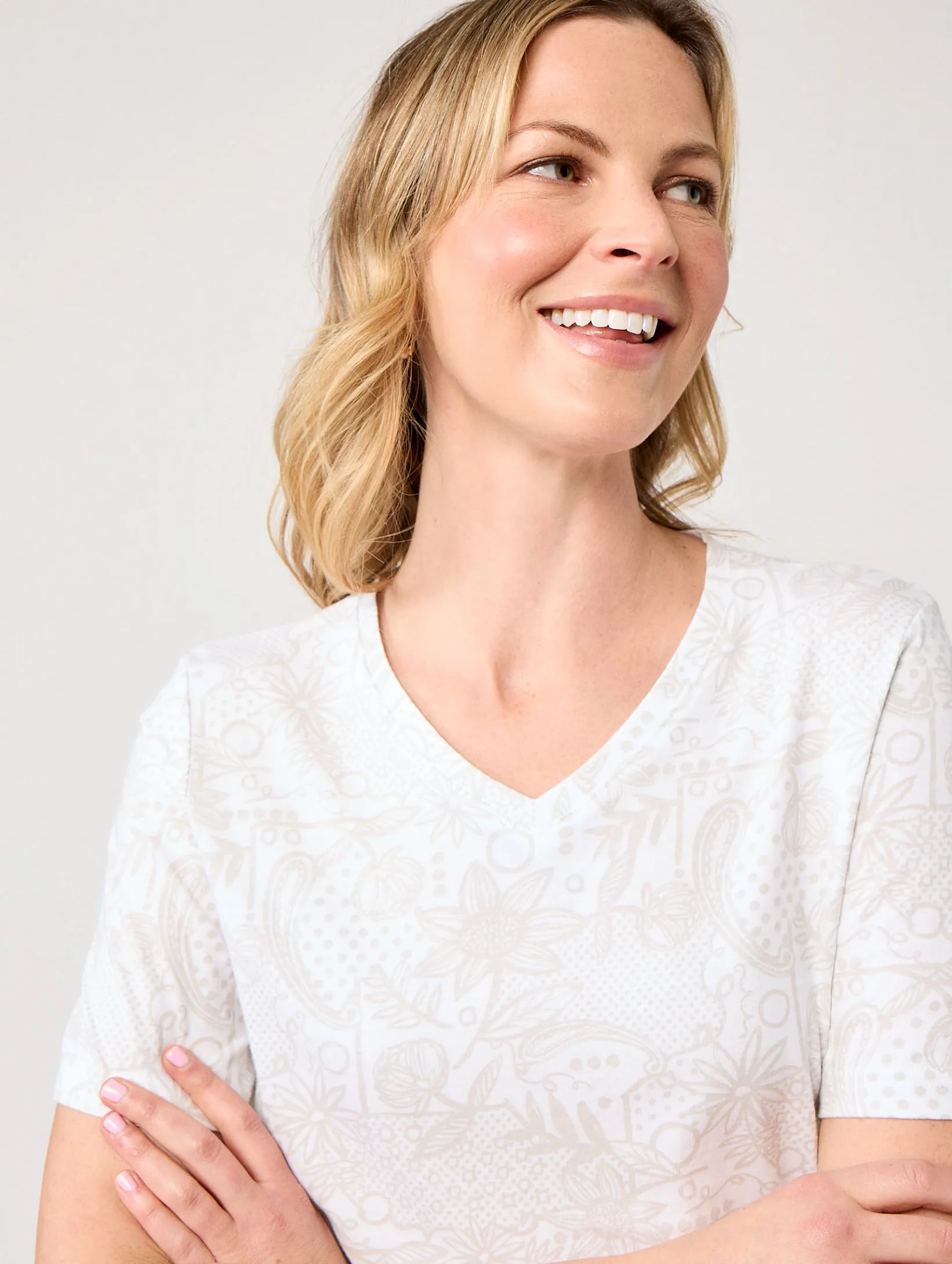 Delphi V Neck Top