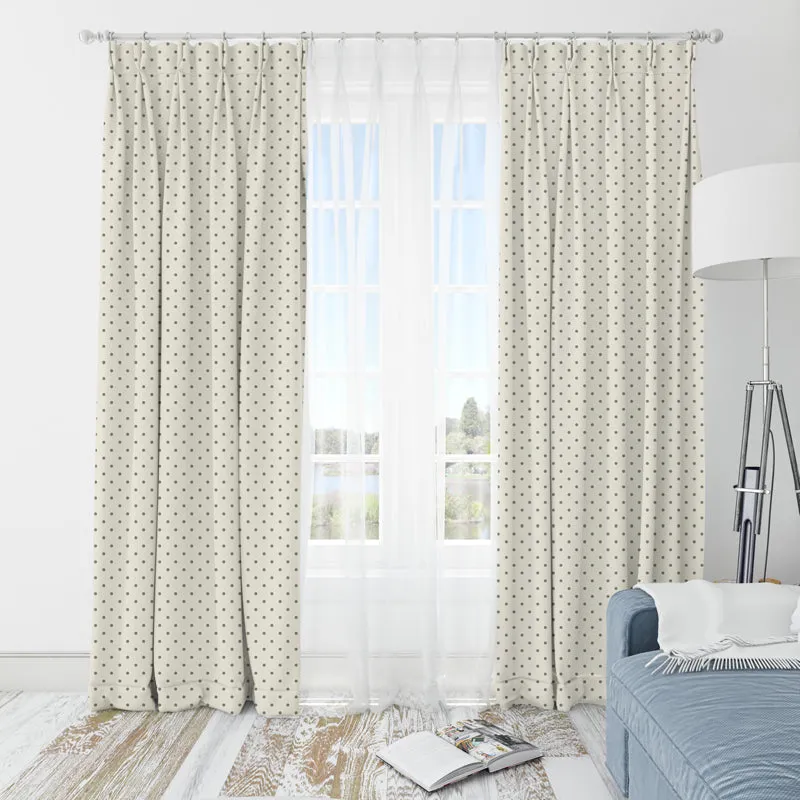 Draco Translucent Curtain (White) - Set Of Two