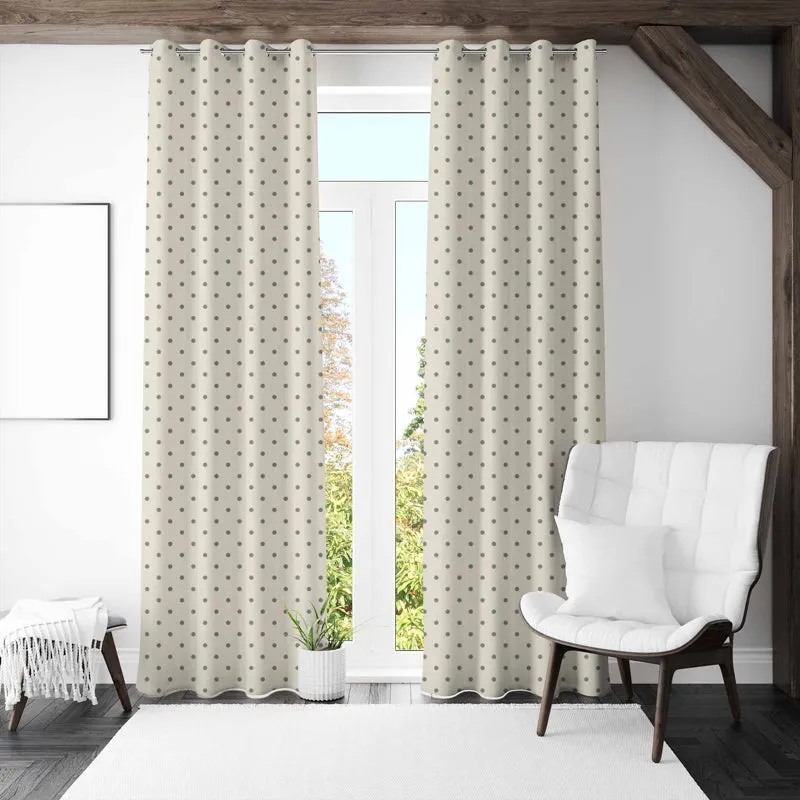 Draco Translucent Curtain (White) - Set Of Two