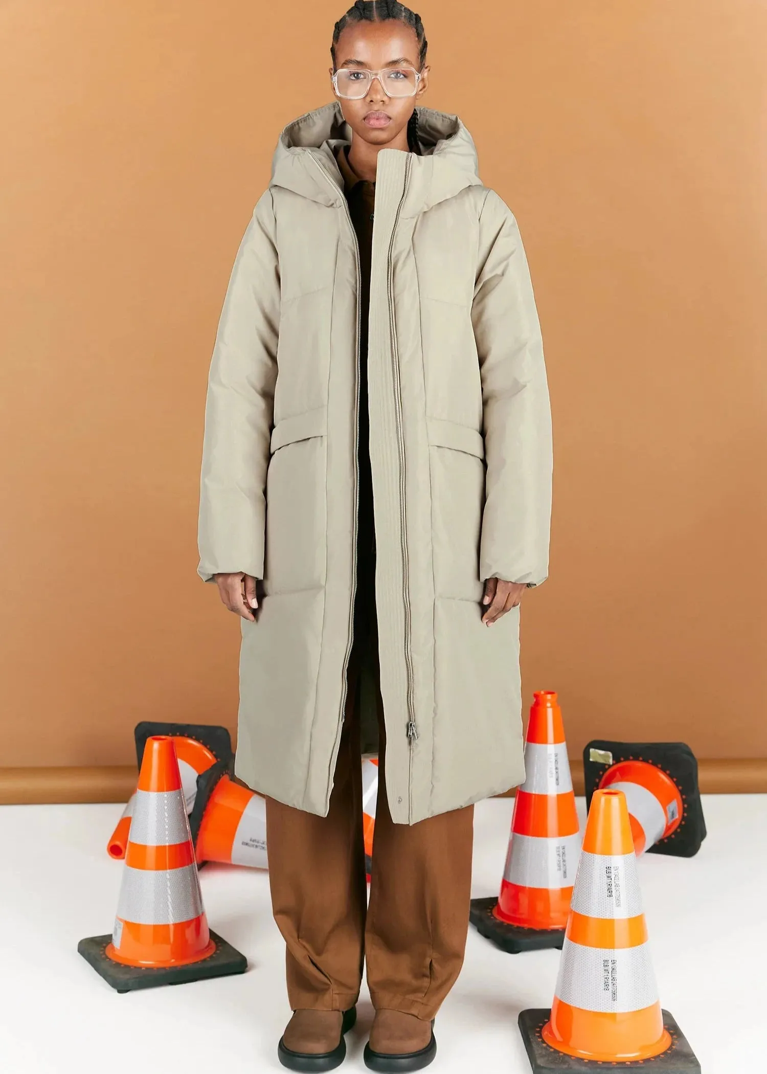 ELSIE HEAVY WINTER JACKET | SAND GREY