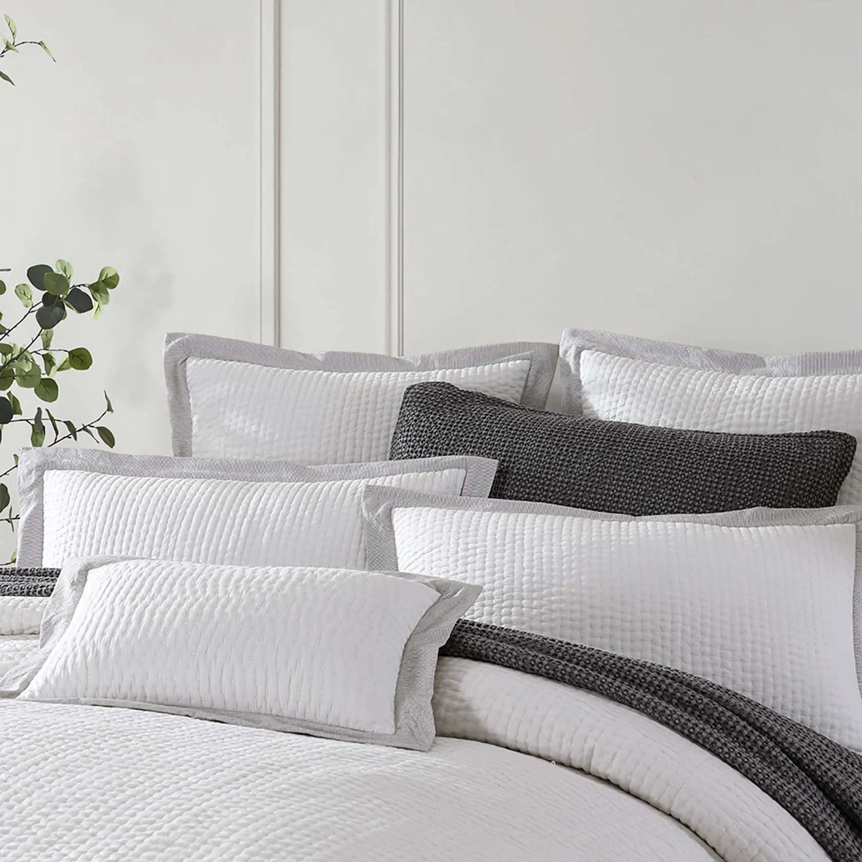 Felix Charcoal Quilt Cover Set by Private Collection