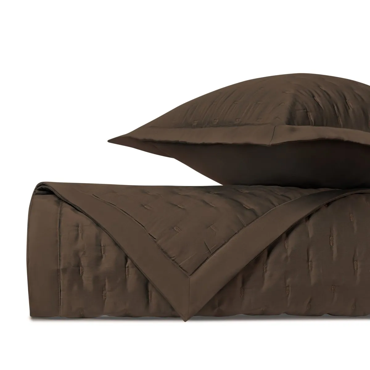 Fil Coupe Quilted Chocolate by Home Treasures