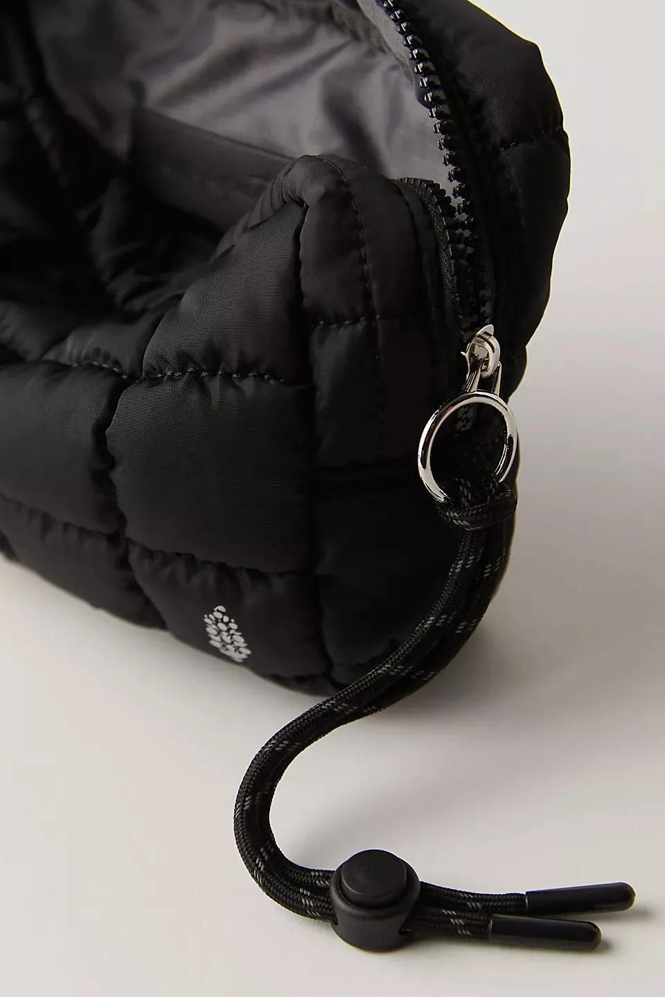 Free People Black Quilted Mini Case - Stylish Travel Accessory