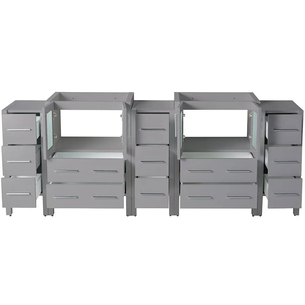 Fresca FCB62-72GR Torino 72" Grey Modern Bathroom Cabinets