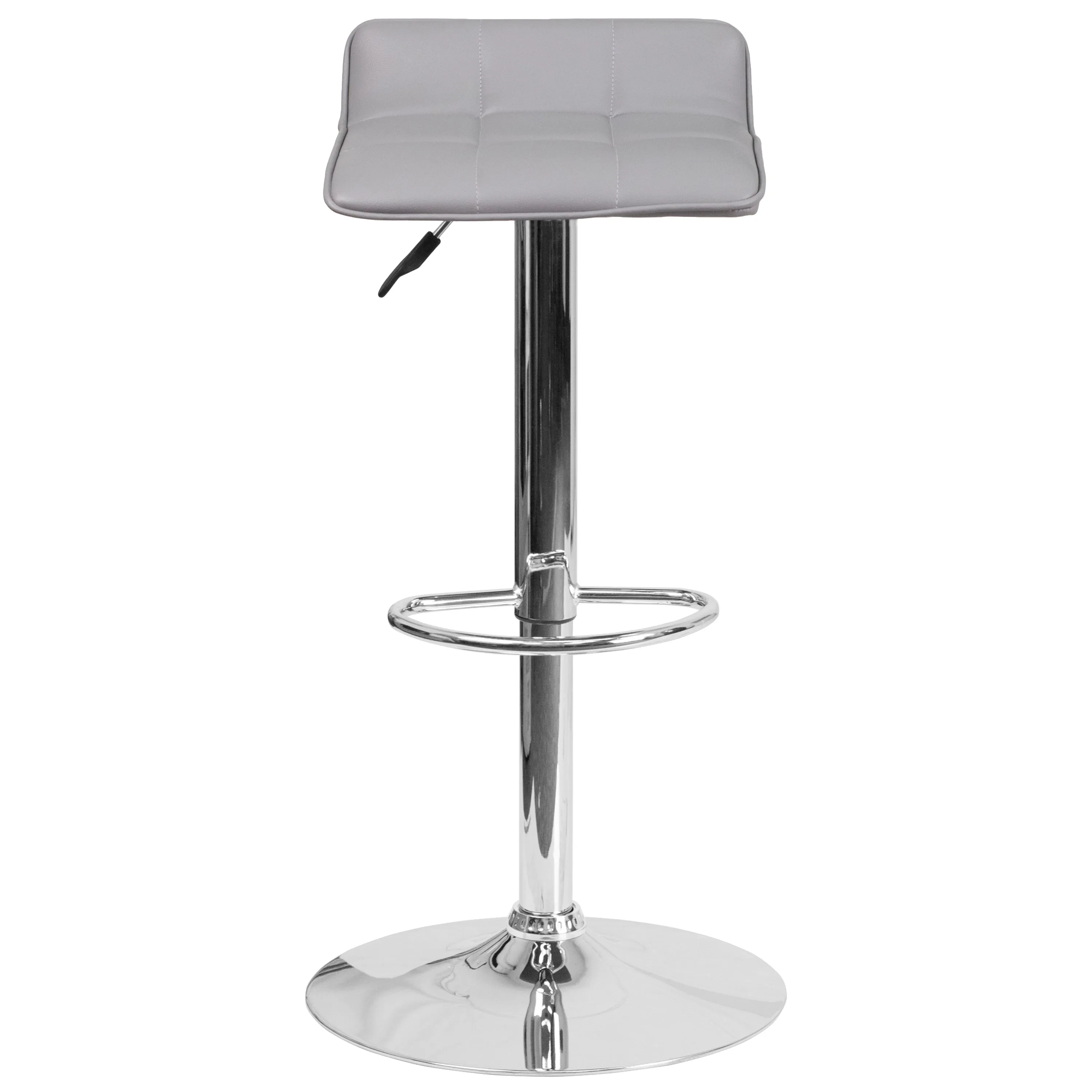 Gray Vinyl Barstool DS-801B-GY-GG