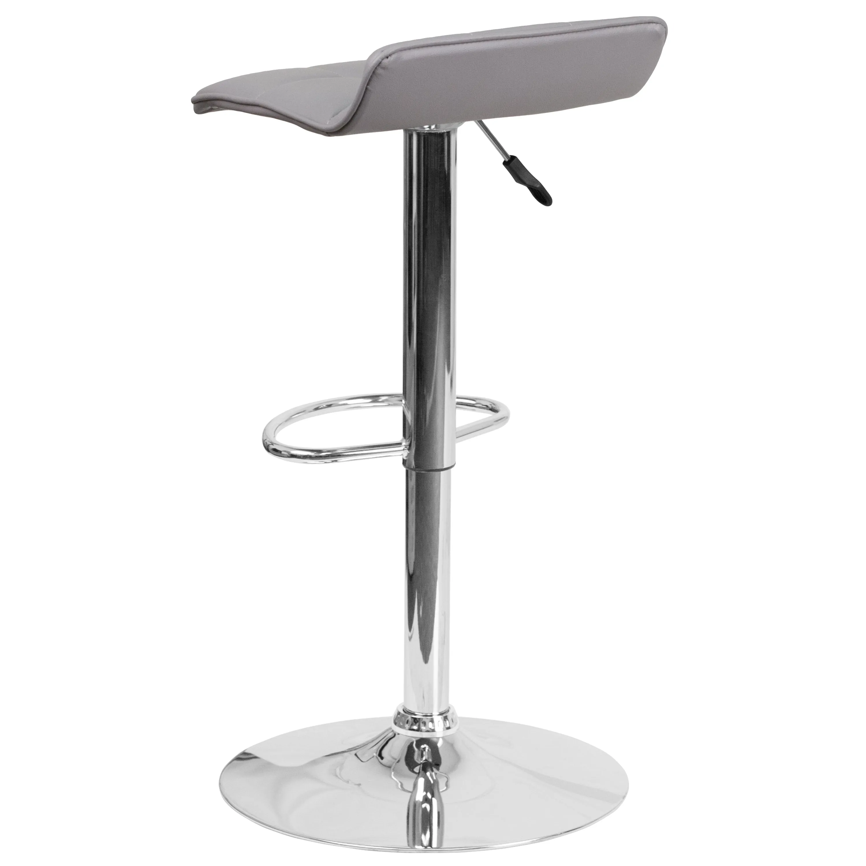 Gray Vinyl Barstool DS-801B-GY-GG
