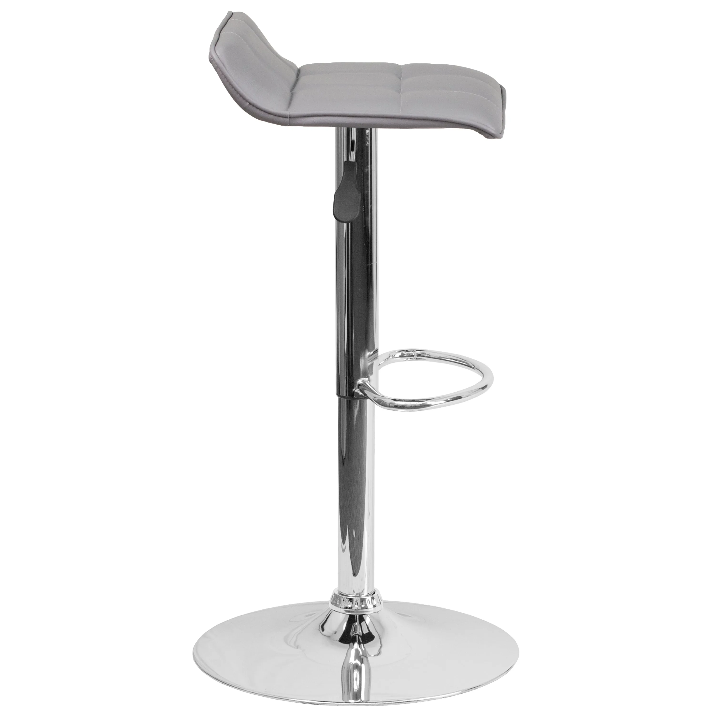 Gray Vinyl Barstool DS-801B-GY-GG