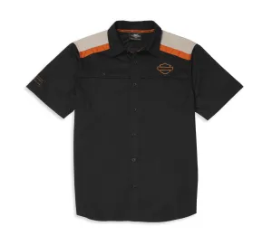 Harley-Daivdson® Men's Performance Vented Back Colorblock Shirt - 96042-22VM
