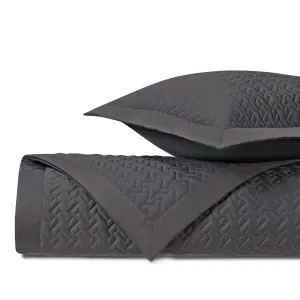 Houndstooth Quilted Grisaglia Gray by Home Treasures