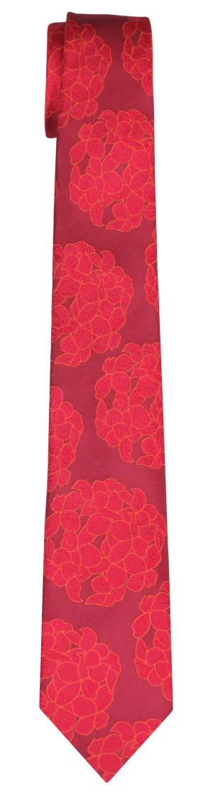 Hydrangea Tie in Tomato