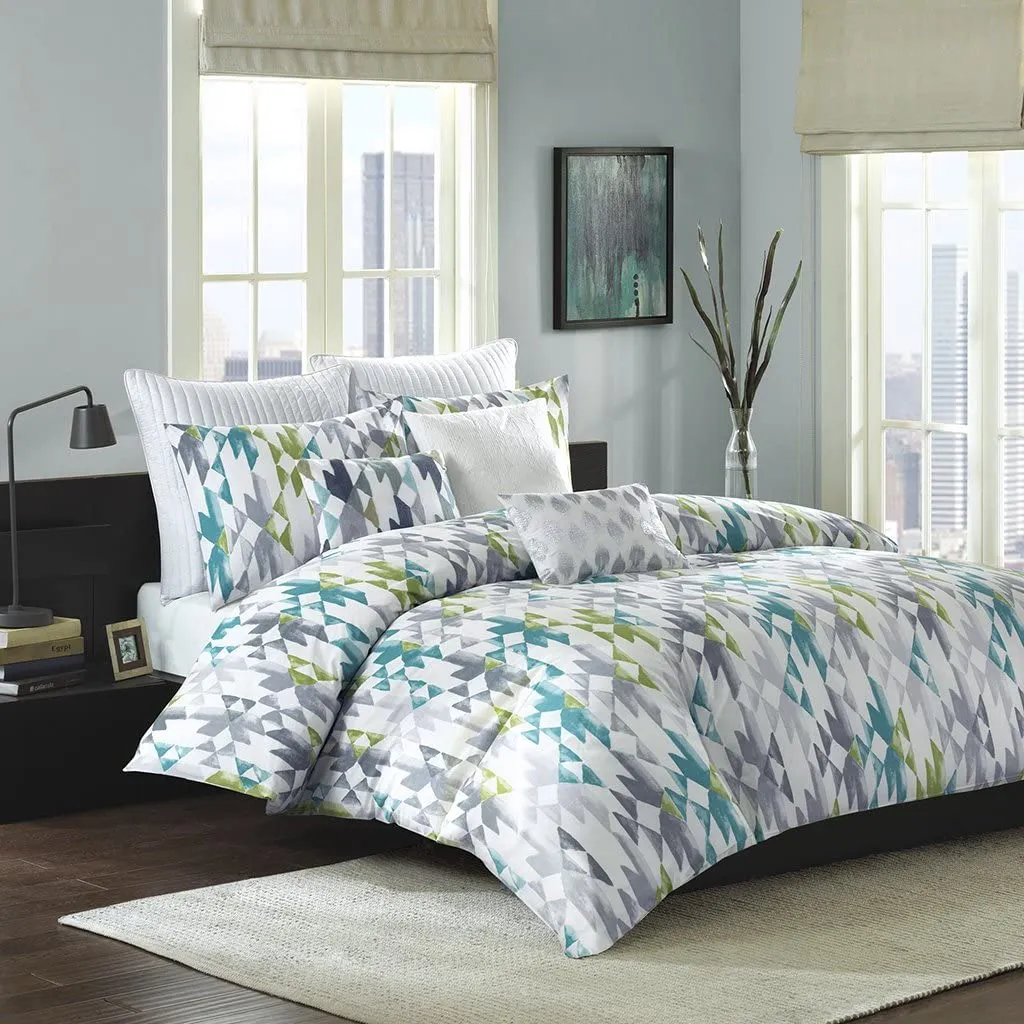 INK IVY II11-227 Camila Quilted Euro Sham in White, 26"X26"