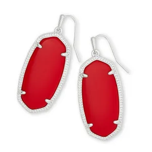 Kendra Scott Elle Earring - Rhodium Red