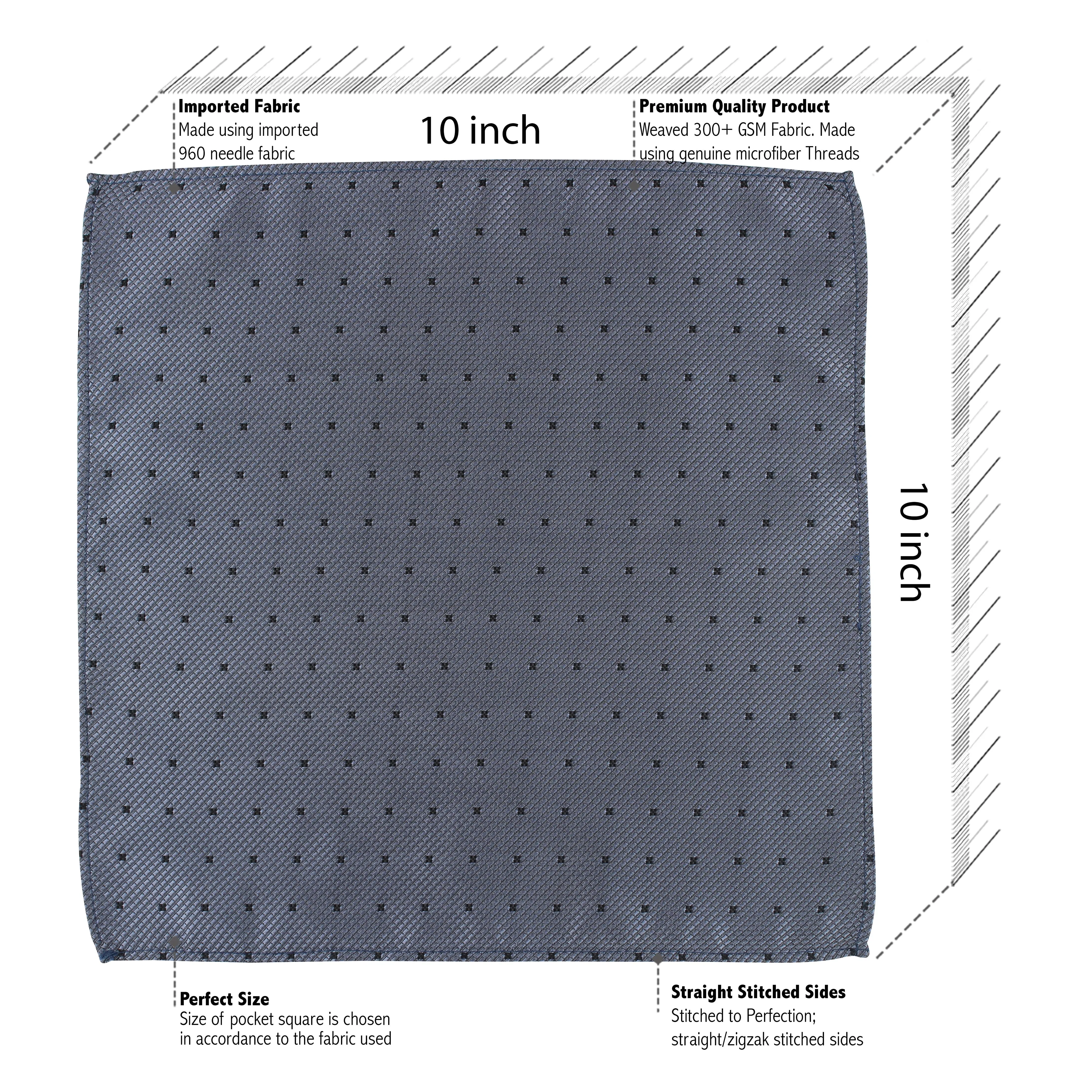 Kovove The Radiance Square Grey Necktie and Pocket Square Gift Box