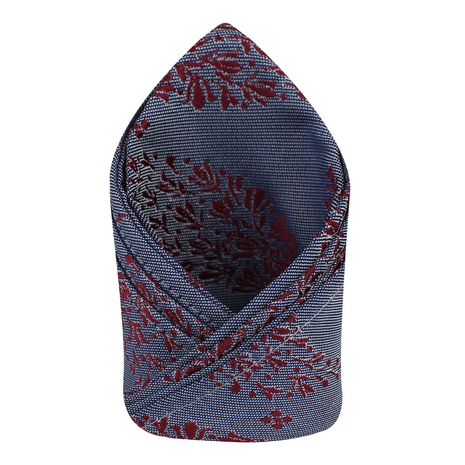 Kovove The Twining Paisley Blue Pocket Square For Men