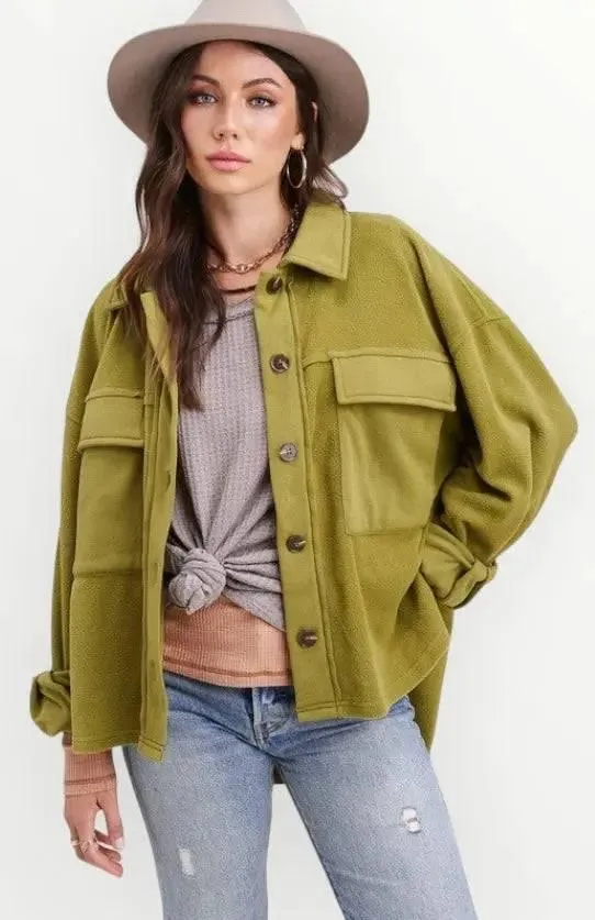 La miel long sleeved waffle top