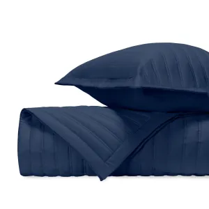 L'Avenue Quilted Navy Blue by Home Treasures
