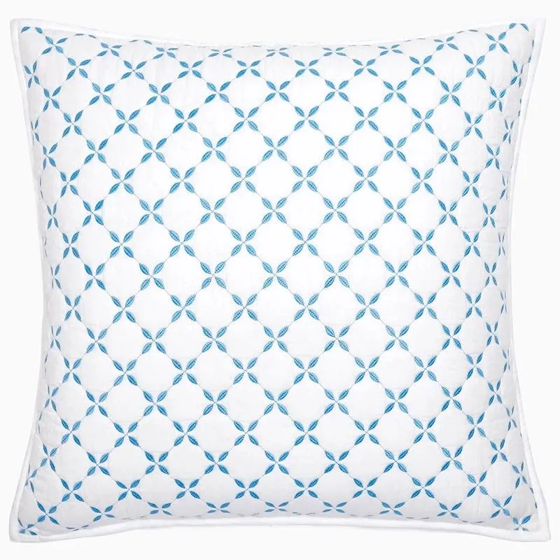 Layla Azure Blue Coverlets by John Robshaw