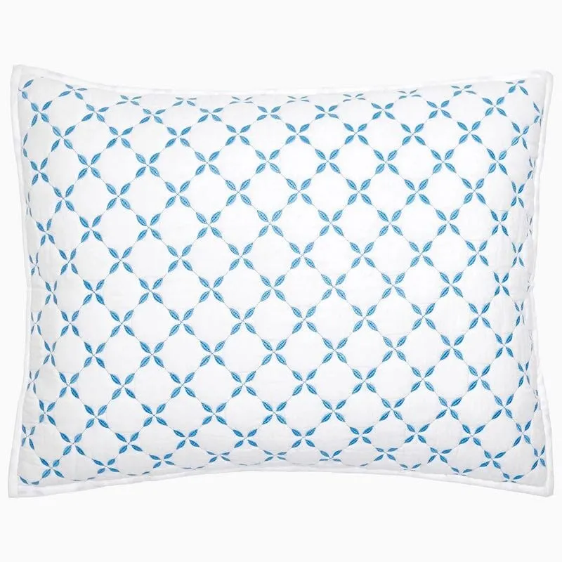 Layla Azure Blue Coverlets by John Robshaw