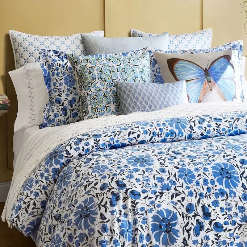 Layla Azure Blue Coverlets by John Robshaw