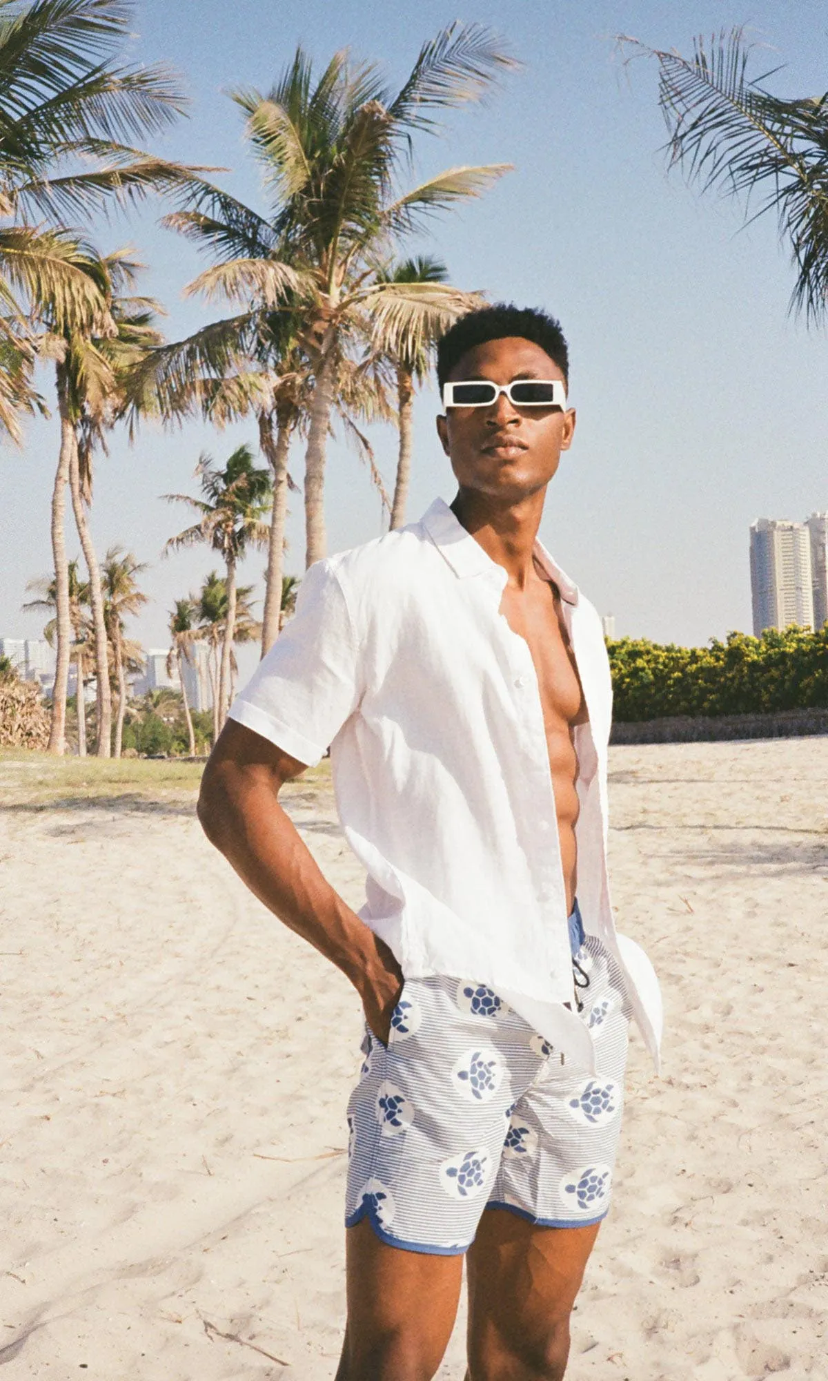 Linen Shirt Short Sleeve White