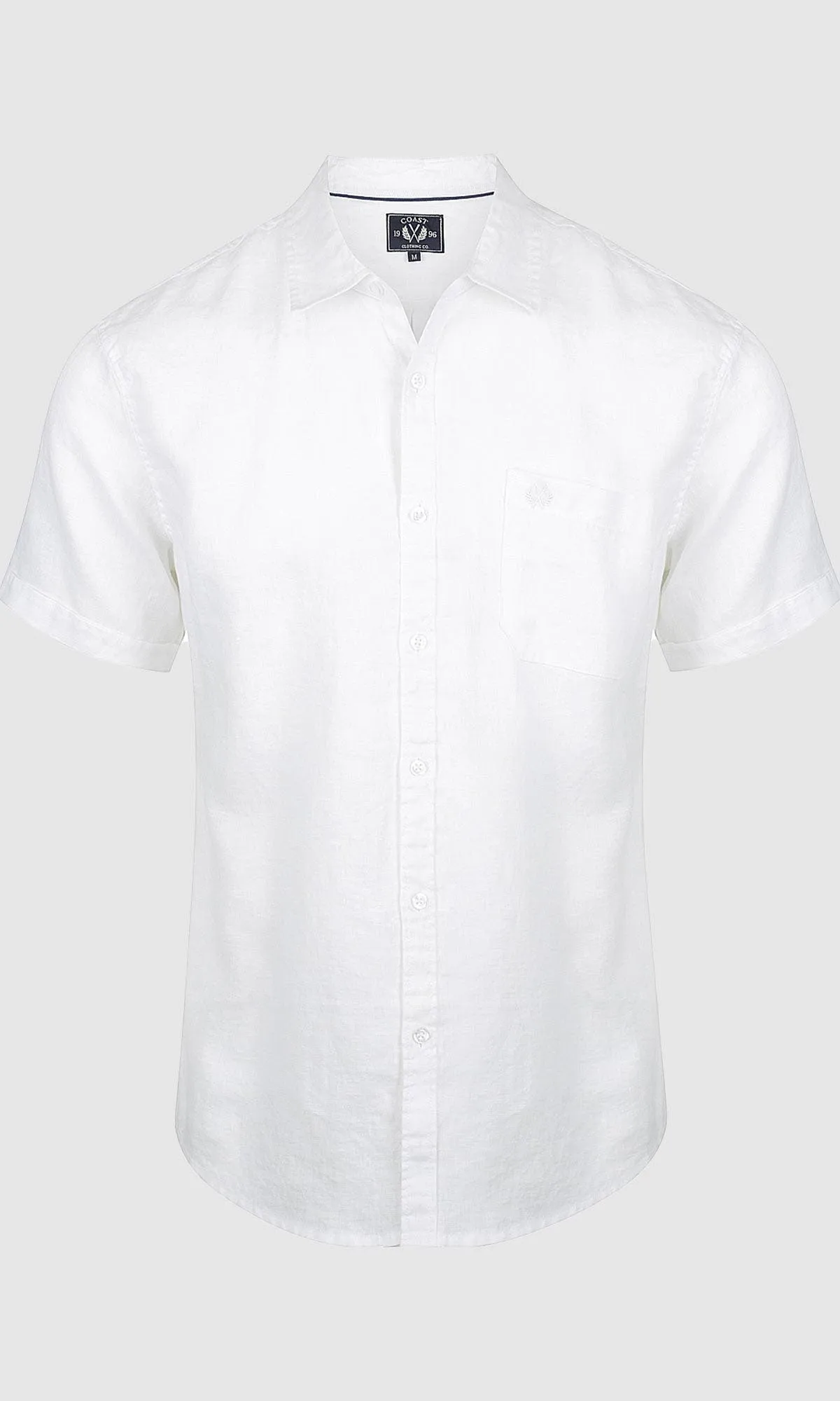 Linen Shirt Short Sleeve White