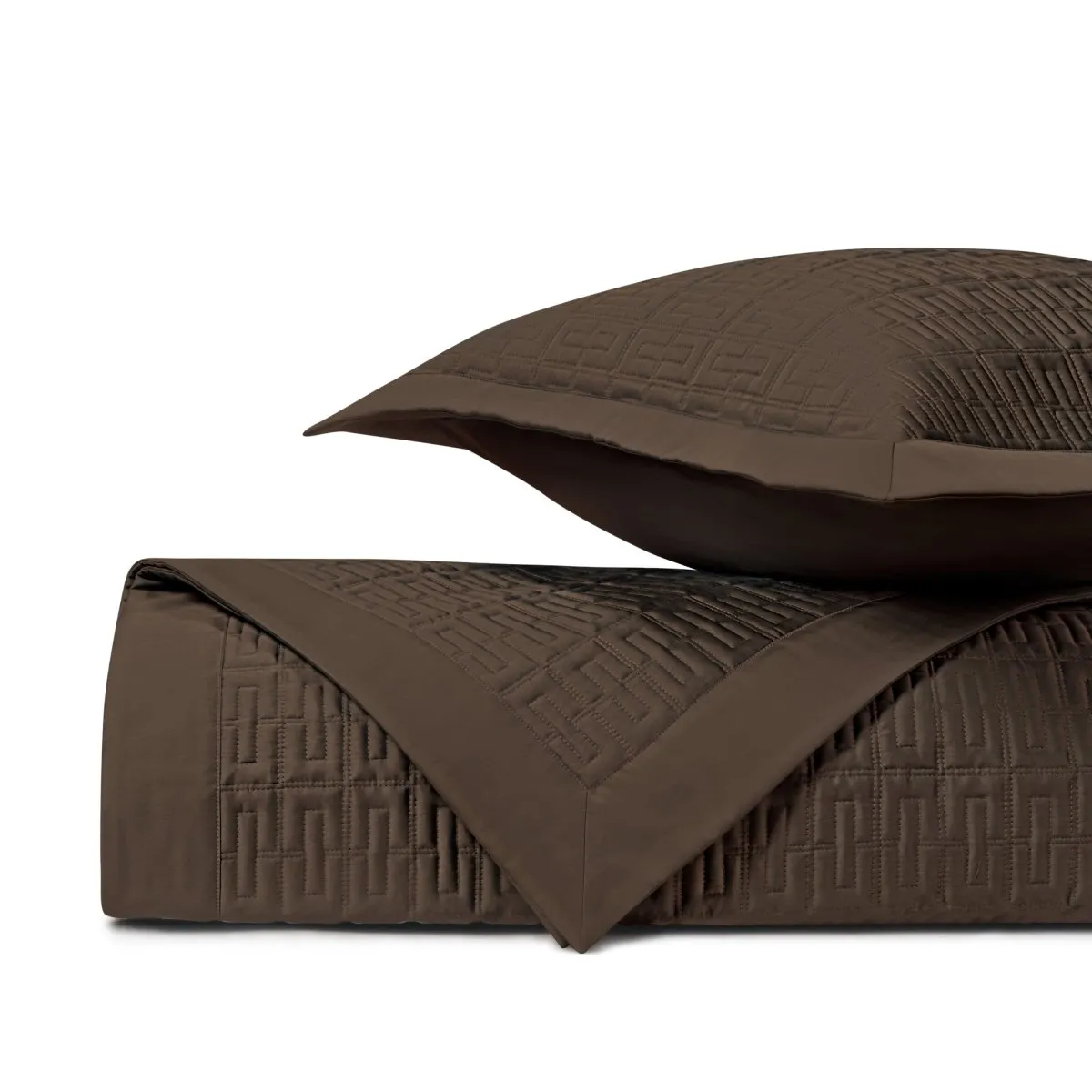 Londres Quilted Chocolate by Home Treasures