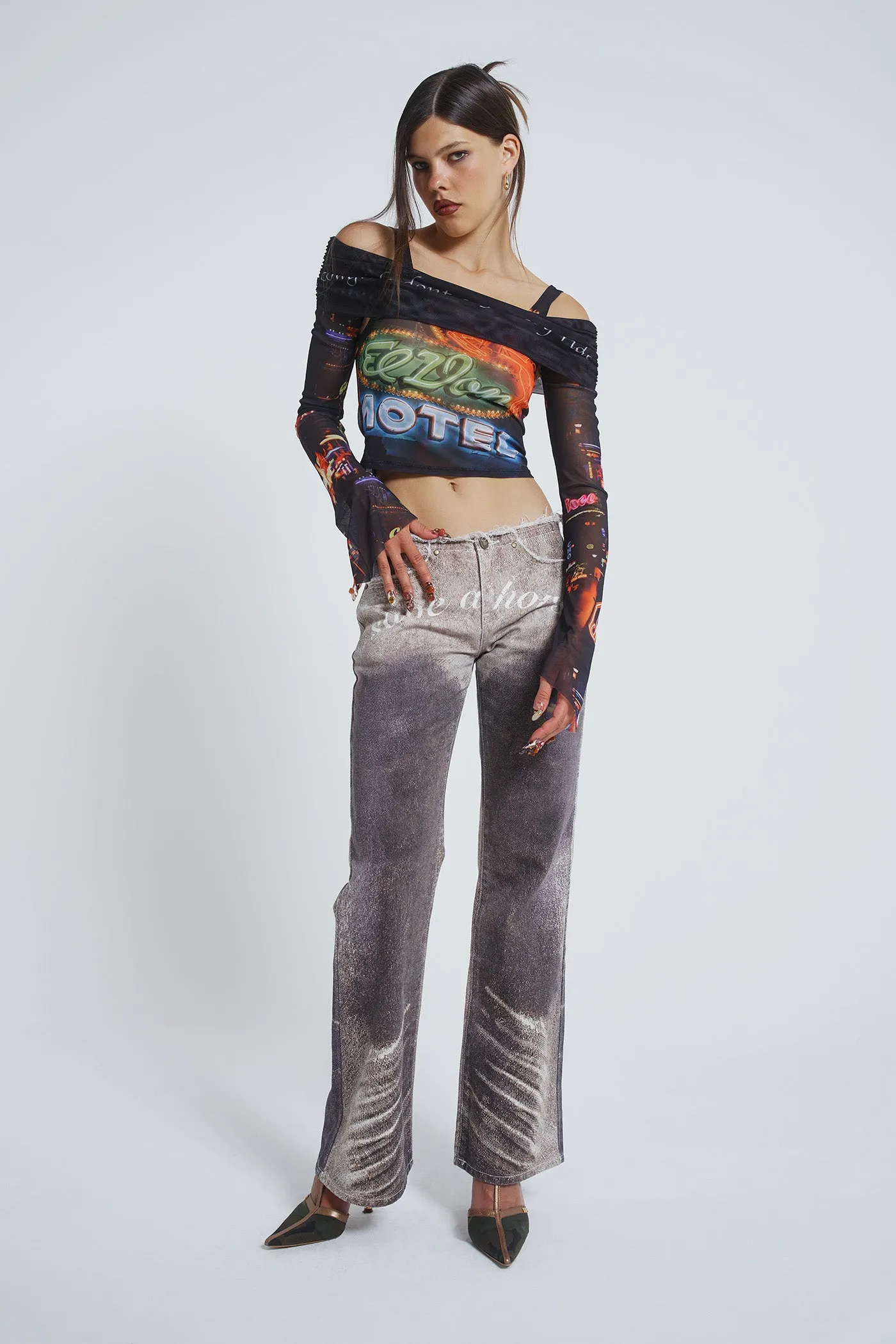 Meet At The Motel Mesh Detachable Top