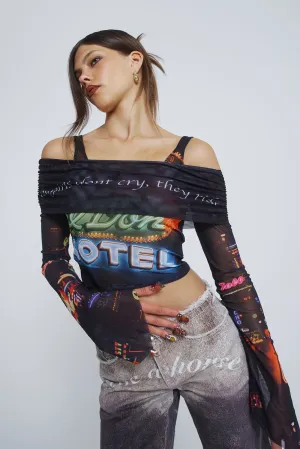 Meet At The Motel Mesh Detachable Top