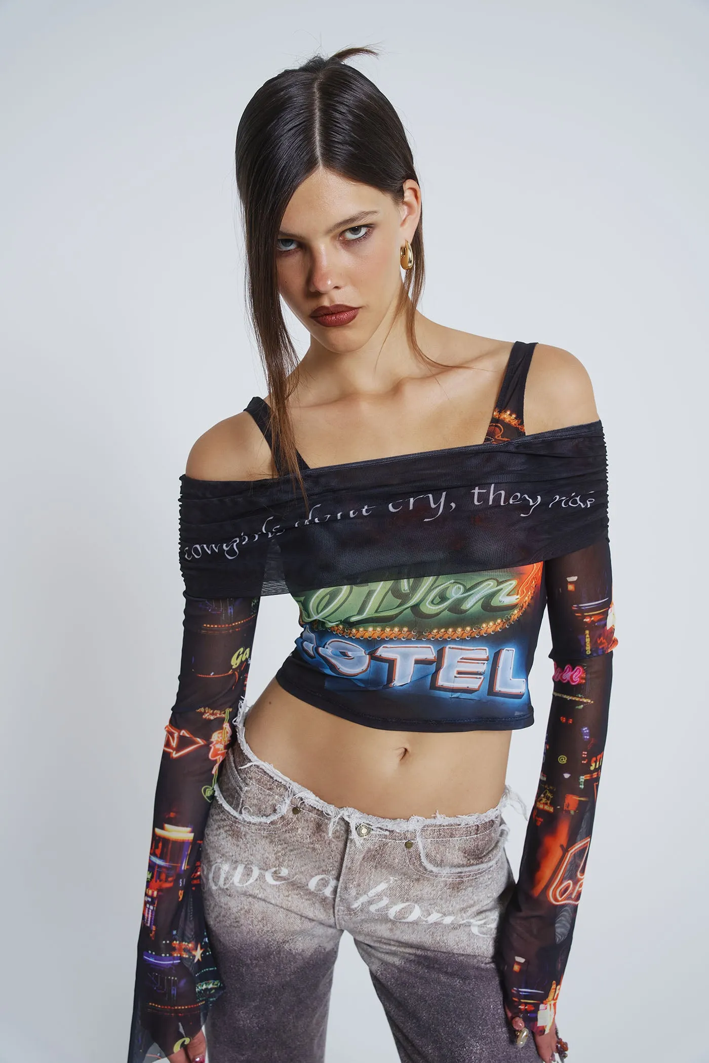 Meet At The Motel Mesh Detachable Top