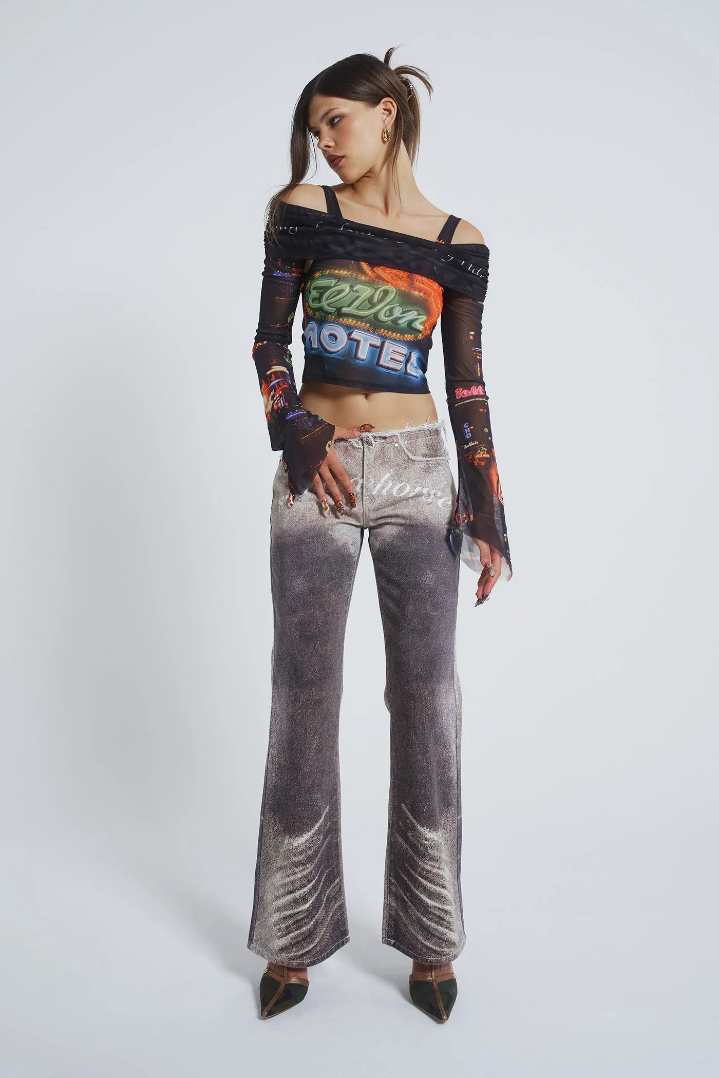 Meet At The Motel Mesh Detachable Top