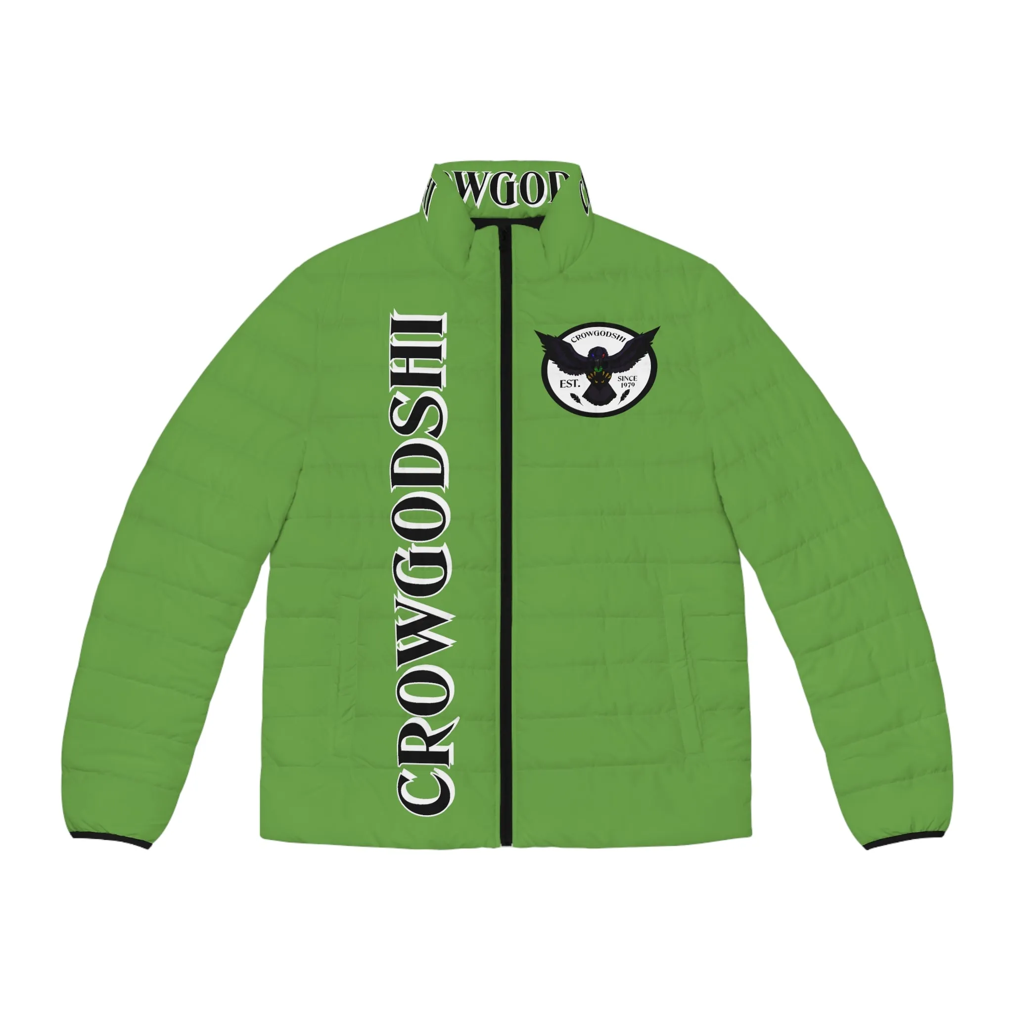 Men's CROWGODSHI Puffer Jacket, LIGHT GREEN