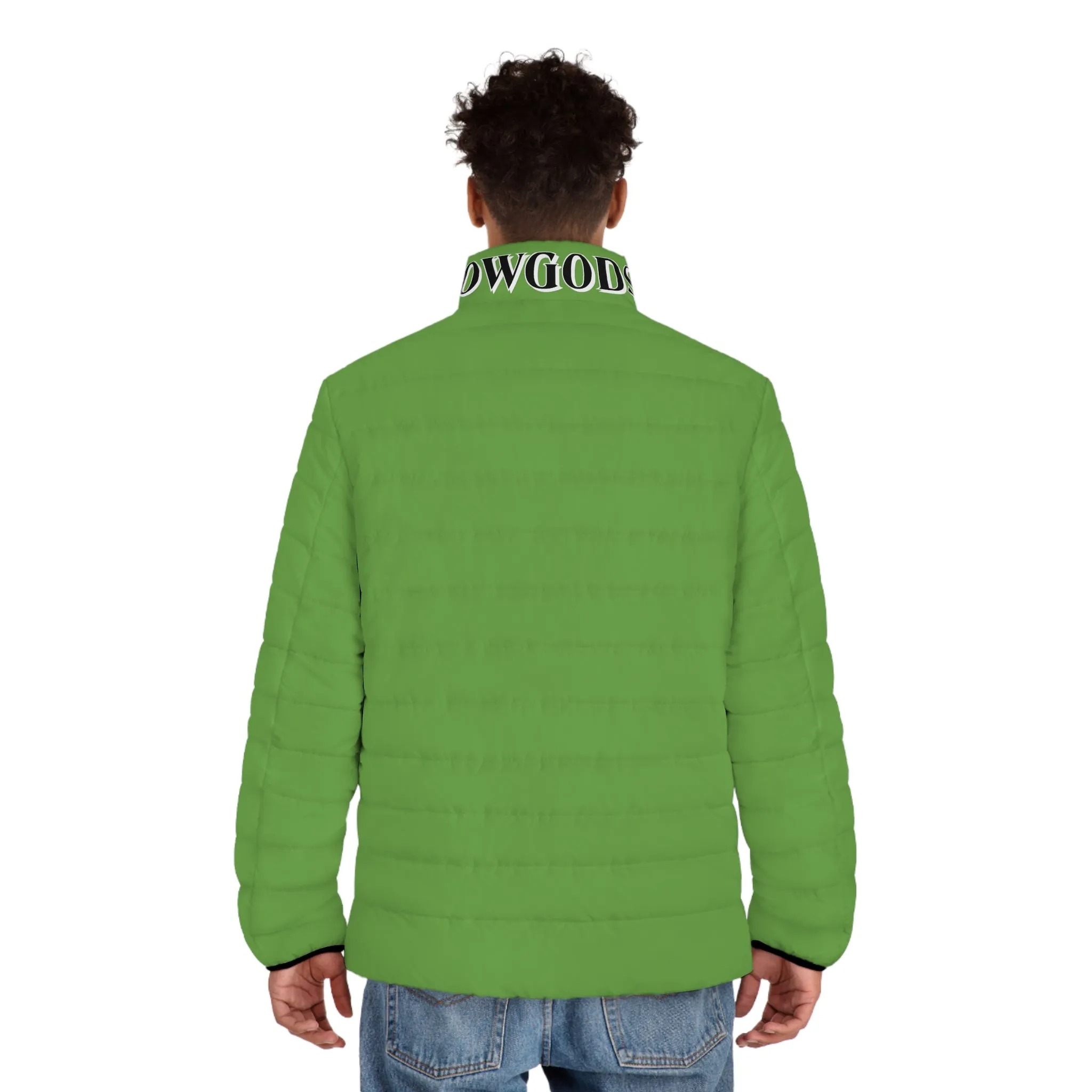 Men's CROWGODSHI Puffer Jacket, LIGHT GREEN