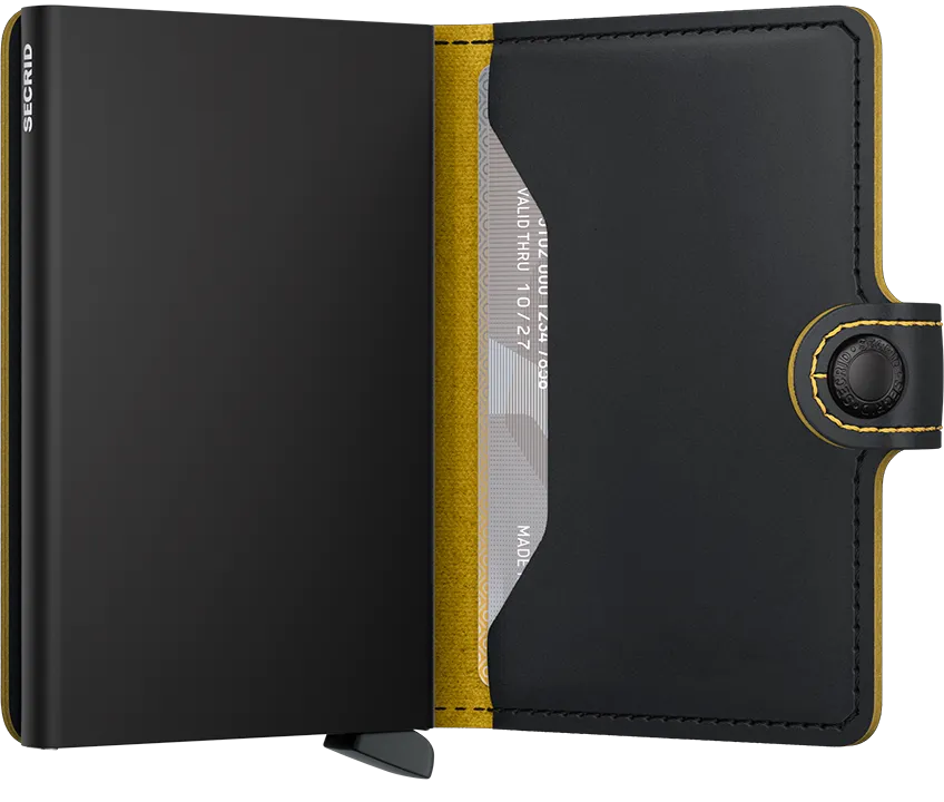Mini Wallet | Matte Black Ochre