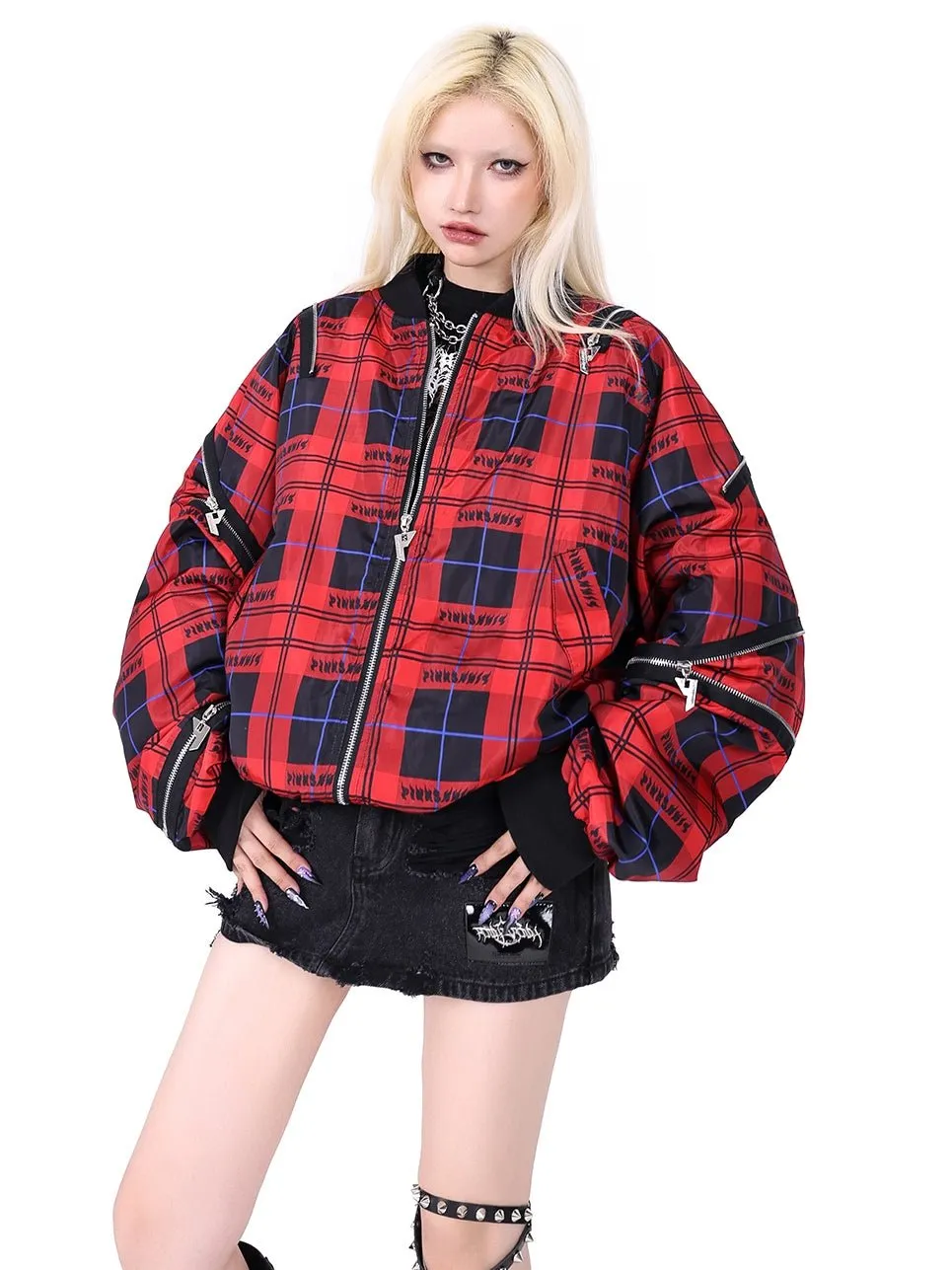 Multi-zip Stitching Quilted Jacket【s0000000361】