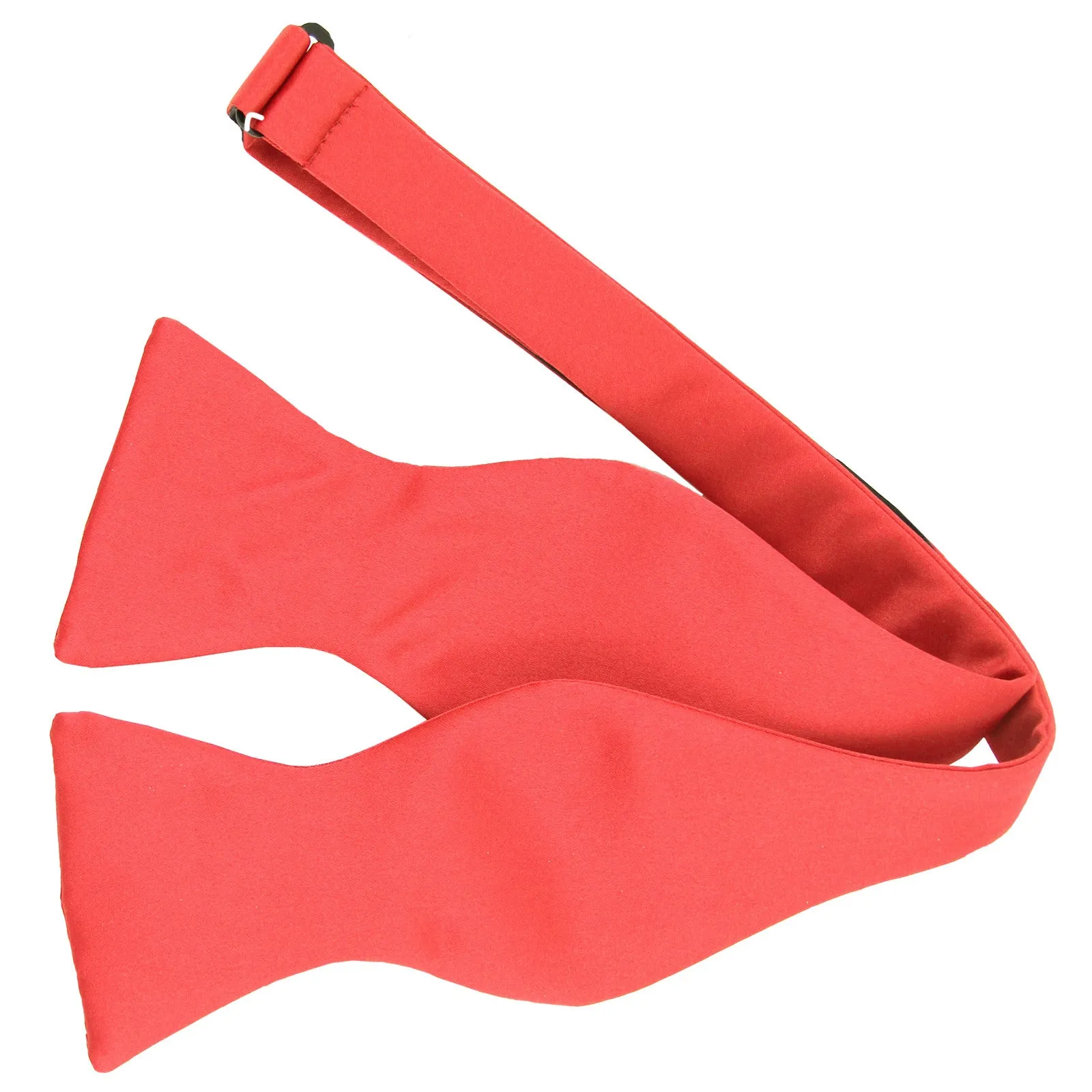 New Men's 100% Polyester Solid Formal Self-tied Bow Tie Only